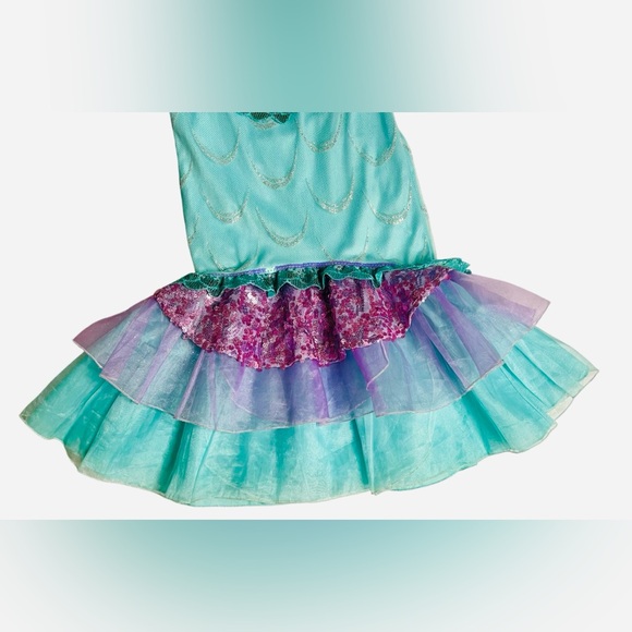 Disney Store Ariel Costume Dress Singing Little Mermaid Songs size 5/6 and Wig - Picture 6 of 15